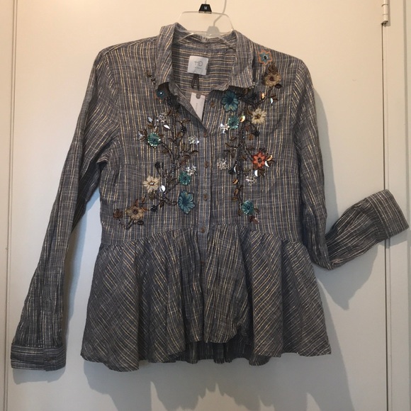 NWT Anthropologie HD in Paris Top - Picture 2 of 5